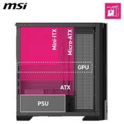 MSI MPG VELOX 300R AIRFLOW PZ MID TOWER GAMING PC CASE - BLACK - SWIFT PERIPHERALS1095239