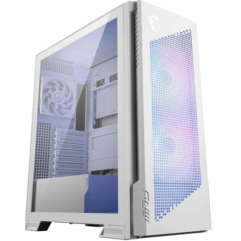 MSI MPG VELOX 300R AIRFLOW PZ MID TOWER GAMING PC CASE - WHITE - SWIFT PERIPHERALS1095237