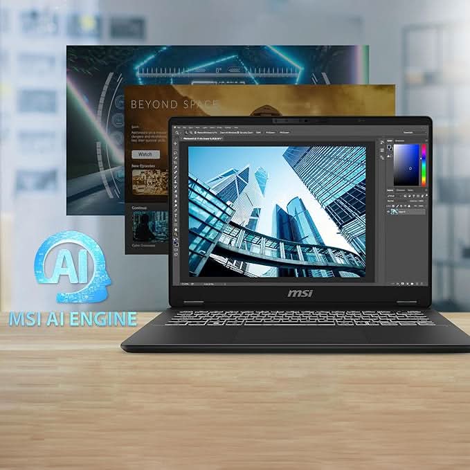 MSI PRESTIGE 14 AI EVO C1MG - 050IN LAPTOP (INTEL CORE ULTRA 5 125H/ 16GB/ 1TB SSD/ WIN11 HOME) - SWIFT PERIPHERALS9S7-14N111-050