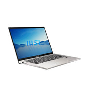 MSI PRESTIGE 14H, INTEL 12TH GEN. I5 - 12450H, 36CM FHD+ 60HZ LAPTOP (8GBX2/512GB NVME SSD/WINDOWS 11 HOME/NVIDIA RTX 2050, GDDR6 4GB GRAPHICS/URBAN SILVER/1.49KG), B12UCX - 412IN - SWIFT PERIPHERALSPrestige 14H B12UCX-412IN