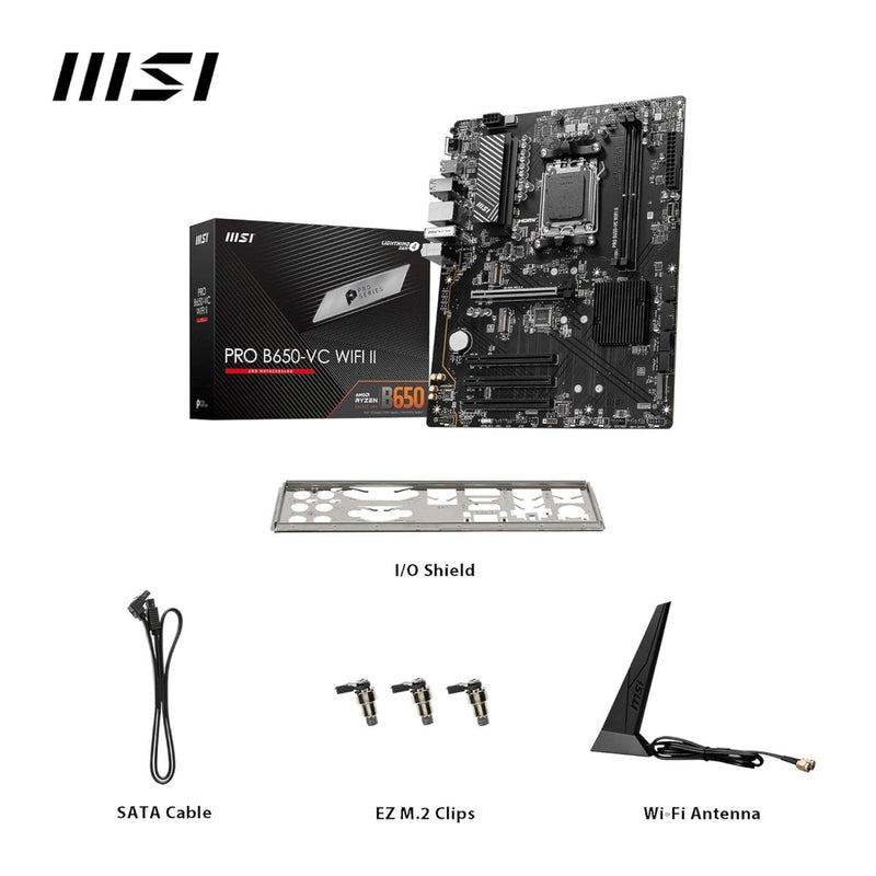 MSI PRO B650 - VC WIFI II MOTHERBOARD - SWIFT PERIPHERALS1093553