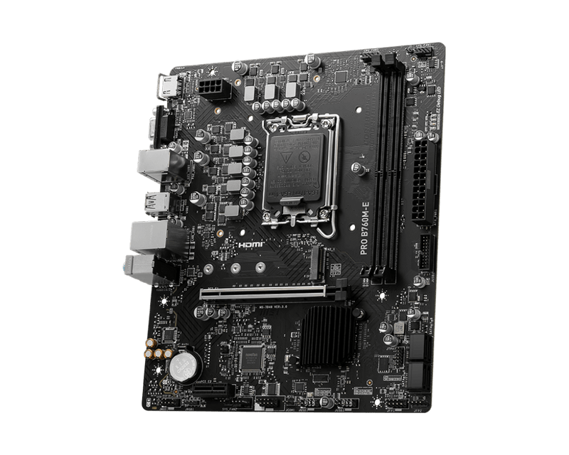 MSI PRO B760M - E MOTHERBOARD, MICRO - ATX - SWIFT PERIPHERALS1088033