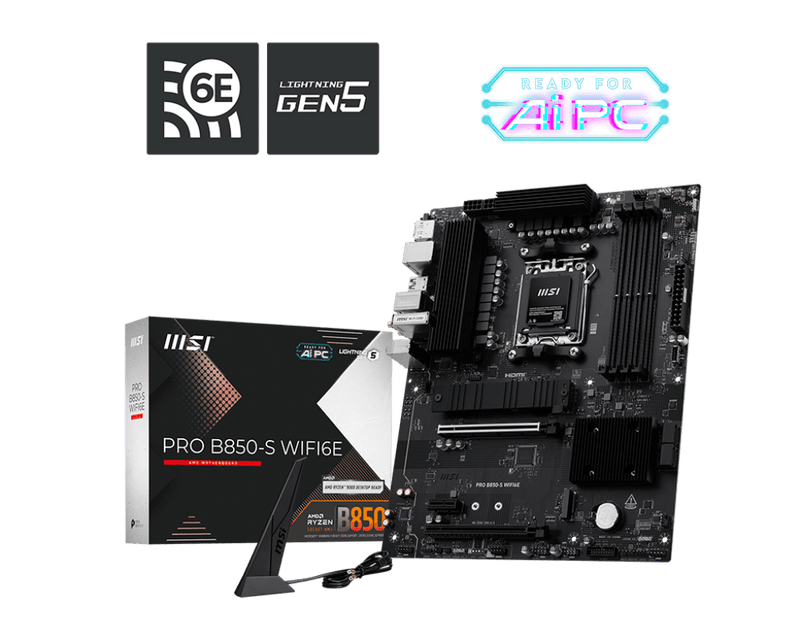 MSI PRO B850 - S WIFI6E Motherboards - SWIFT PERIPHERALS1096687