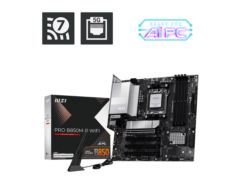 MSI PRO B850M - P WIFI DDR5 MOTHERBOARD - SWIFT PERIPHERALS1095320