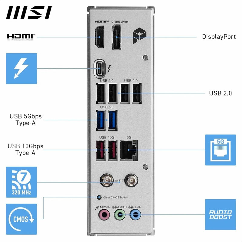 MSI PRO B860 - P WIFI DDR5 MOTHERBOARD - SWIFT PERIPHERALS1092090