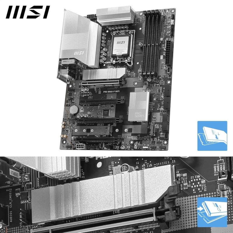 MSI PRO B860 - P WIFI DDR5 MOTHERBOARD - SWIFT PERIPHERALS1092090