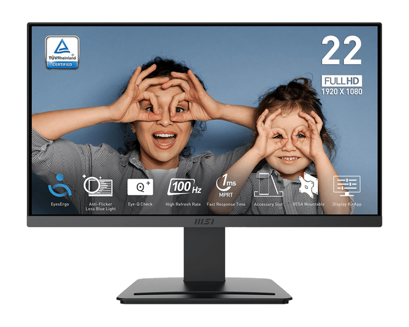 MSI PRO MP223 E2 BUSINESS MONITOR - SWIFT PERIPHERALS1090925