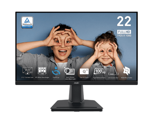 MSI PRO MP225 22 INCH BUSINESS MONITOR - SWIFT PERIPHERALS1090497