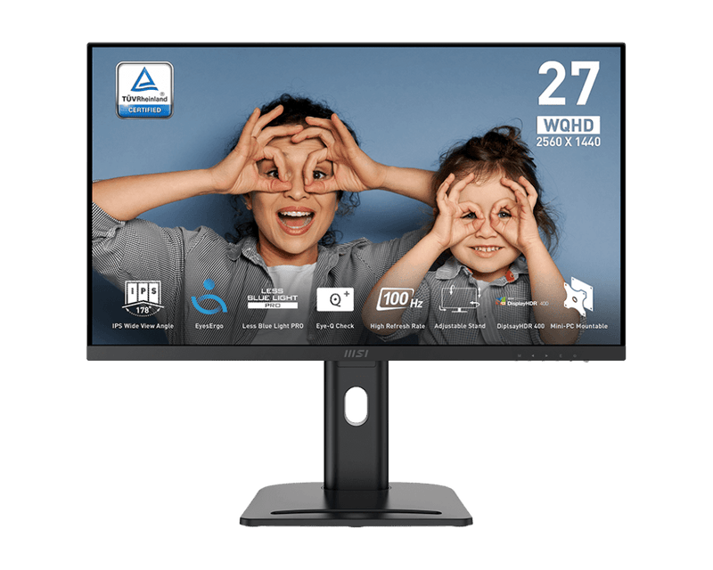 MSI PRO MP273QP E2 27" WQHD 100Hz 1ms Built - in - Speakers IPS Business Monitor - SWIFT PERIPHERALSPRO MP273QP E2