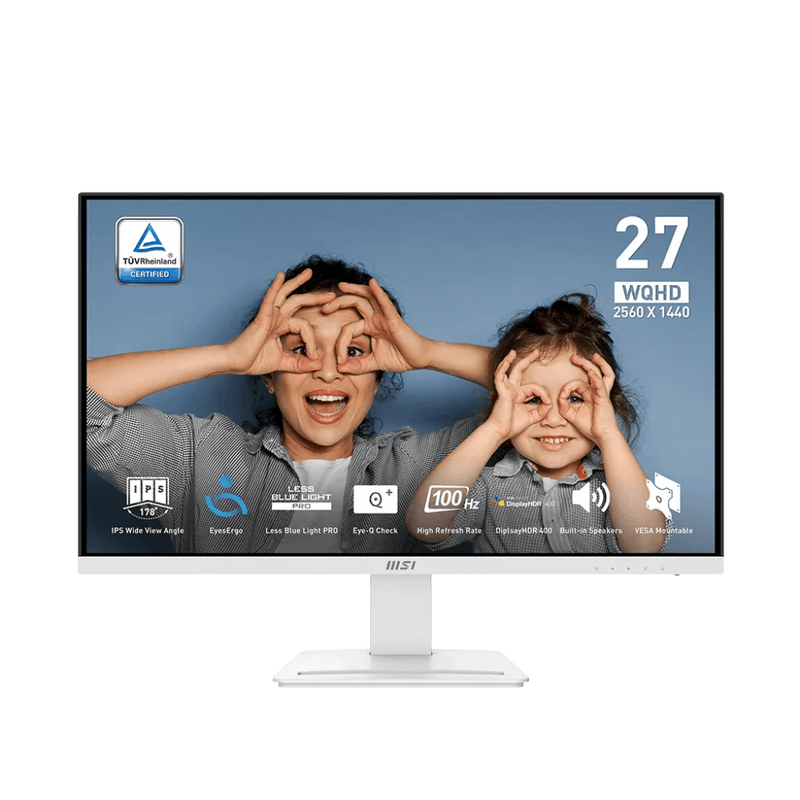 MSI PRO MP273QW E2 27" 2K WQHD 100Hz 1ms IPS Built - in - Speake Business Monitor - SWIFT PERIPHERALSPRO-MP273QW-E2