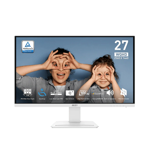 MSI PRO MP273QW E2 27" 2K WQHD 100Hz 1ms IPS Built - in - Speake Business Monitor - SWIFT PERIPHERALSPRO-MP273QW-E2