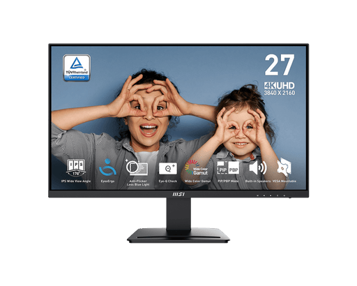 MSI PRO MP273U 27" UHD 4K 60Hz 4ms Built - in - Speakers IPS Business Monitor - SWIFT PERIPHERALSPRO-MP273U
