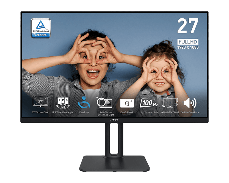 MSI PRO MP275P 27" 1080P FHD 100Hz 1ms IPS Business Monitor - SWIFT PERIPHERALSPRO-MP275P