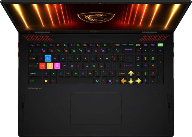 MSI RAIDER 18 HX AI INTEL CORE ULTRA 9 285HX - (64 GB/4 TB GEN5 SSD/WINDOWS 11 HOME/24 GB GRAPHICS/NVIDIA GEFORCE RTX 5090/120 HZ) RAIDER 18 HX AI A2XWJG - 253IN GAMING LAPTOP (18 INCH, CORE BLACK, 3.6 KG) - SWIFT PERIPHERALS1093336