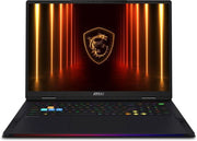 MSI RAIDER 18 HX AI INTEL CORE ULTRA 9 285HX - (64 GB/4 TB SSD/WINDOWS 11 HOME/16 GB GRAPHICS/NVIDIA GEFORCE RTX 5080/120 HZ) RAIDER 18 HX AI A2XWIG - 255IN GAMING LAPTOP (18 INCH, CORE BLACK, 3.6 KG) - SWIFT PERIPHERALS1094605