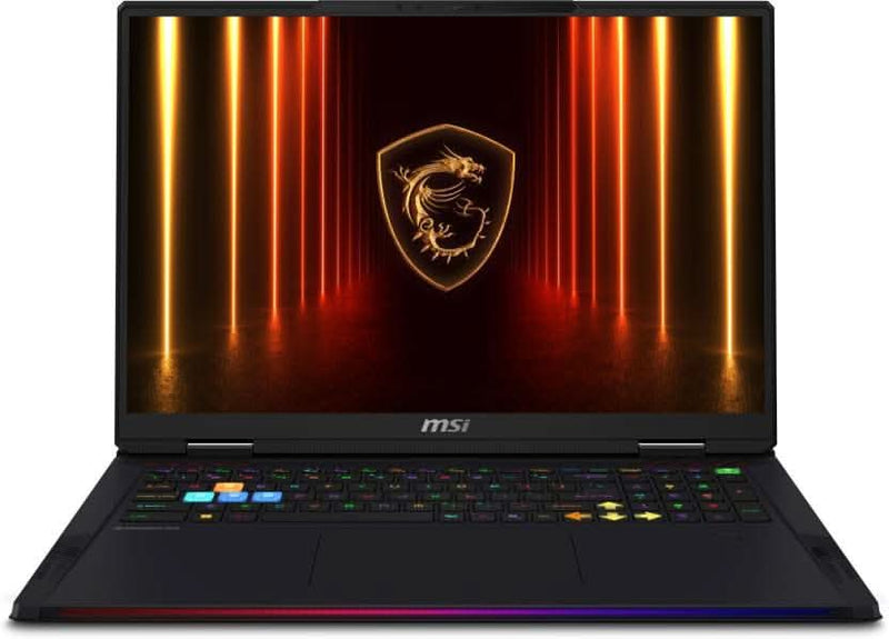 MSI RAIDER 18 HX AI INTEL CORE ULTRA 9 285HX - (64 GB/4 TB SSD/WINDOWS 11 HOME/16 GB GRAPHICS/NVIDIA GEFORCE RTX 5080/120 HZ) RAIDER 18 HX AI A2XWIG - 255IN GAMING LAPTOP (18 INCH, CORE BLACK, 3.6 KG) - SWIFT PERIPHERALS1094605