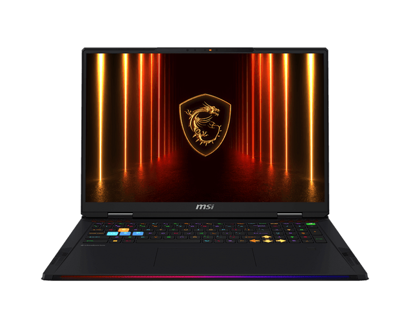 MSI RAIDER A18 HX A9WJG AMD RYZEN 9 9955HX3D PROCESSOR 64GB 2TB NVIDIA GEFORCE RTX 5090 LAPTOP GPU, GDDR7 24GB 18" 16:10 UHD+ (3840X2400), MINILED, 120HZ WINDOWS11 HOME CORE BLACK 4 CELL TITAN GAMING BACKPACK 2 YEAR WARRANTY TERM - SWIFT PERIPHERALSRaider 3D 5090
