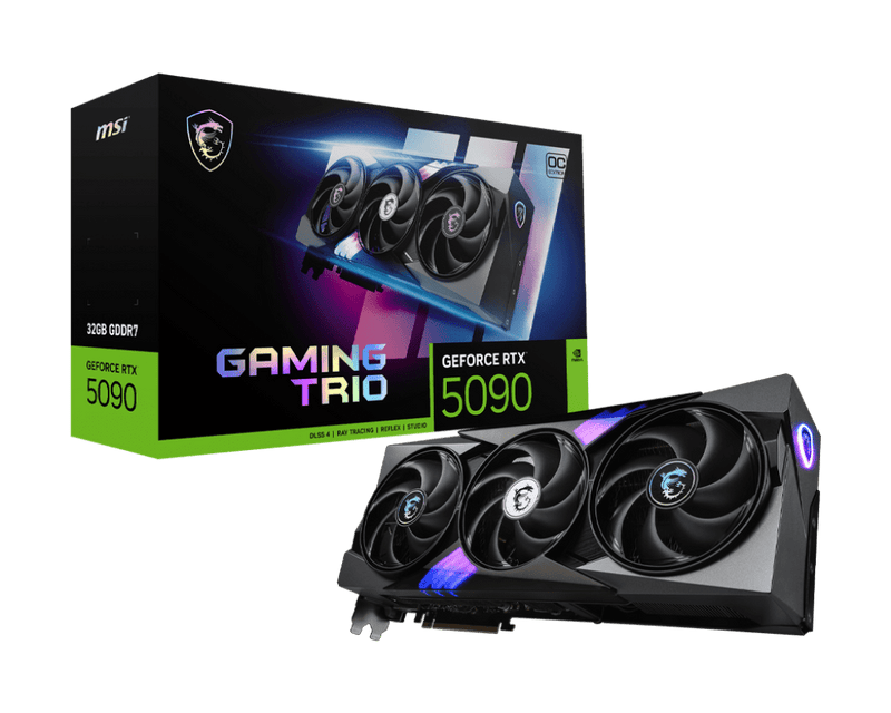 MSI RTX 5090 GAMING TRIO OC 32GB GDDR7 GRAPHICS CARD - SWIFT PERIPHERALS1092457