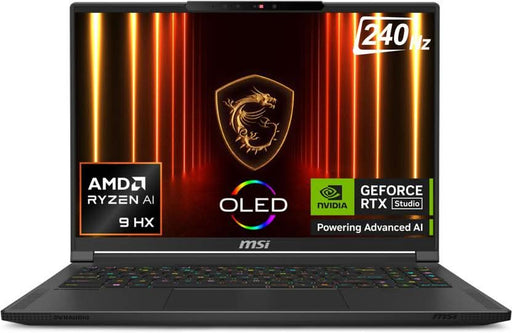 MSI STEALTH A16 AI+ AMD RYZEN AI 9 HX 12 CORE 370 - (32 GB/2 TB SSD/WINDOWS 11 HOME/12 GB GRAPHICS/NVIDIA GEFORCE RTX 5070 TI/240 HZ) STEALTH A16 AI+ A3XWHG - 049IN GAMING LAPTOP (16 INCH, CORE BLACK, 2.1 KG) - SWIFT PERIPHERALS9S7-15FL35-049