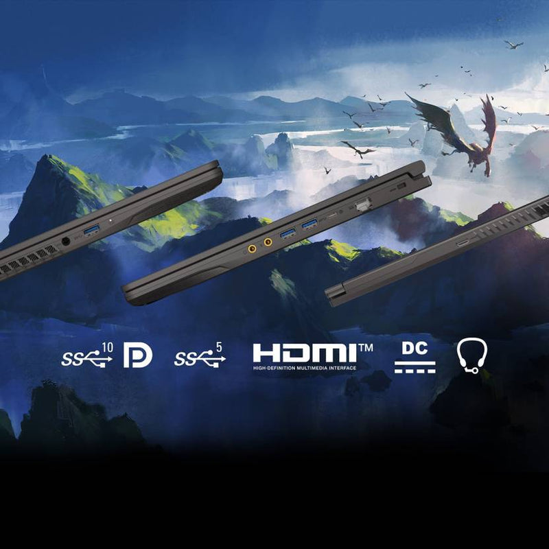 MSI Thin 15 Intel Core i5 13th Gen 13420H - (16 GB/512 GB SSD/Windows 11 Home/6 GB Graphics/NVIDIA GeForce RTX 3050/144 Hz) THIN 15 B13UDX - 129IN Gaming Laptop (15.6 Inch, Cosmos Gray, 1.86 Kg) - SWIFT PERIPHERALS1096472