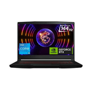 MSI THIN GF63, INTEL 12TH GEN. I5 - 12450H, 40CM FHD 144HZ GAMING LAPTOP (8GB/512GB NVME SSD/WINDOWS 11 HOME/NVIDIA GEFORCE RTX4050, 6GB GDDR6/BLACK/1.86KG), 12VE - 080IN - SWIFT PERIPHERALSThin GF63 12VE-080IN