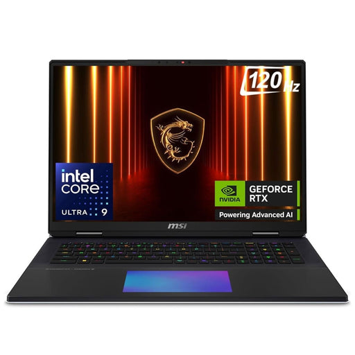 MSI TITAN 18 HX AI A2XWJG - 297IN [ULTRA9 - 285HX/96GB/6TB SSD/WIN11 HOME/18.0"/24GB - RTX5090 GRAPHICS/2 YEAR(S)/BLACK] - SWIFT PERIPHERALS1094884