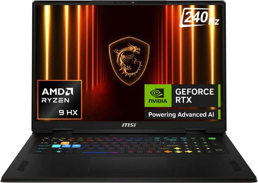 MSI VECTOR A18 HX AMD RYZEN 9 16 CORE 9955HX - (32 GB/2 TB SSD/WINDOWS 11 HOME/16 GB GRAPHICS/NVIDIA GEFORCE RTX 5080/240 HZ) VECTOR A18 HX A9WIG - 088IN GAMING LAPTOP (18 INCH, COSMOS GRAY, 3.6 KG) - SWIFT PERIPHERALS9S7-182L84-088