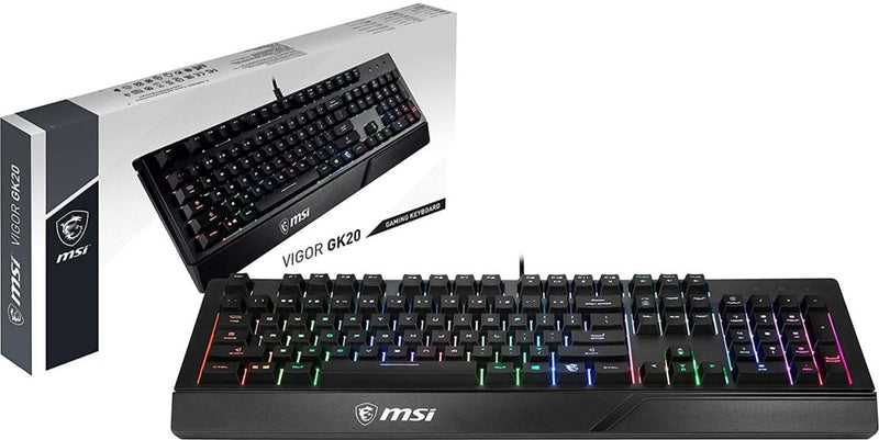 MSI VIGOR GK20 BACKLIT RGB WIRED KEYBOARD - SWIFT PERIPHERALS1082973