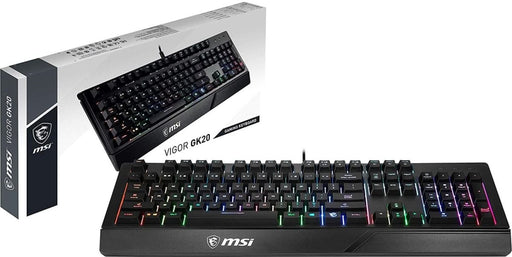 MSI VIGOR GK20 BACKLIT RGB WIRED KEYBOARD - SWIFT PERIPHERALS1082973