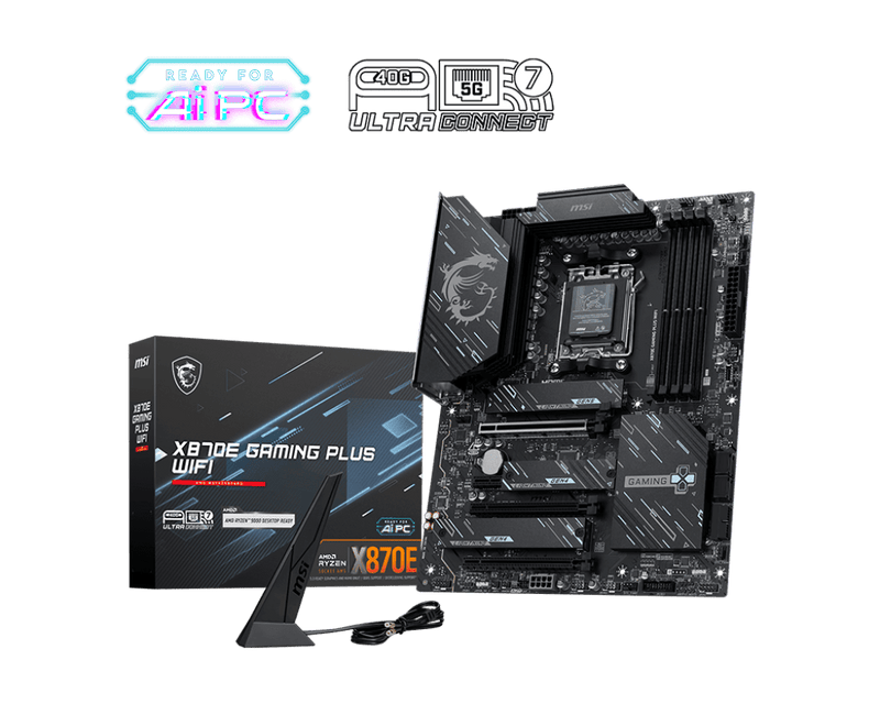 MSI X870E GAMING PLUS WIFI ATX MOTHERBOARD - SWIFT PERIPHERALS1094710