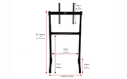 NEXT LEVEL RACING FREE STANDING SINGLE MONITOR STAND NLR - A011 - SWIFT PERIPHERALS1091703