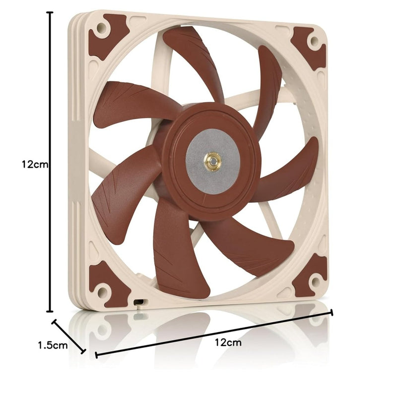 NOCTUA NF - A12X15 PWM CHROMAX.BLACK.SWAP, PREMIUM QUIET SLIM FAN, 4 - PIN (120X15MM, BLACK) - SWIFT PERIPHERALS1092188