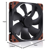 NOCTUA NF - A14 INDUSTRIAL PPC 140X140X25MM 4 - PIN PWM 3000RPM CASE FAN/CASE COOLER - SWIFT PERIPHERALS1092239