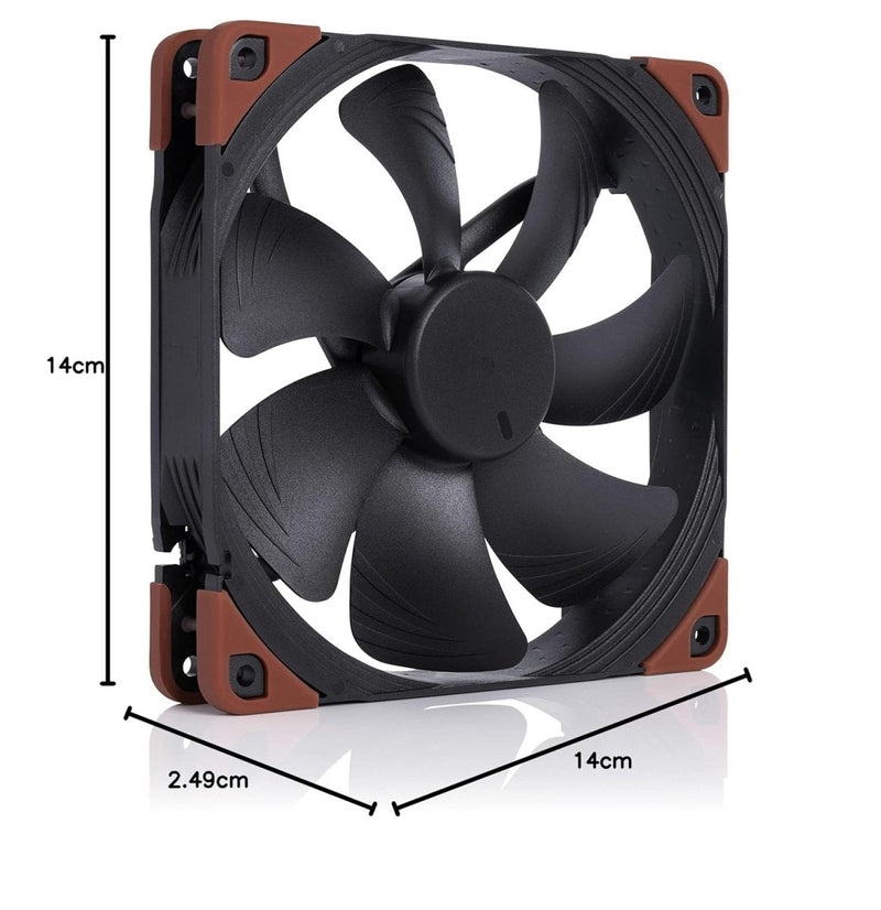 NOCTUA NF - A14 INDUSTRIAL PPC 140X140X25MM 4 - PIN PWM 3000RPM CASE FAN/CASE COOLER - SWIFT PERIPHERALS1092239