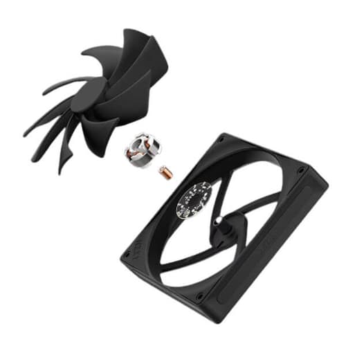NZXT 140MM QUIET AIRFLOW FANS - SINGLE PACK (BLACK) - RF - Q14SF - B2 - SWIFT PERIPHERALS1092199