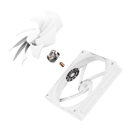 NZXT 140MM QUIET AIRFLOW FANS - SINGLE PACK (WHITE) - RF - Q14SF - W2 - SWIFT PERIPHERALS1092200