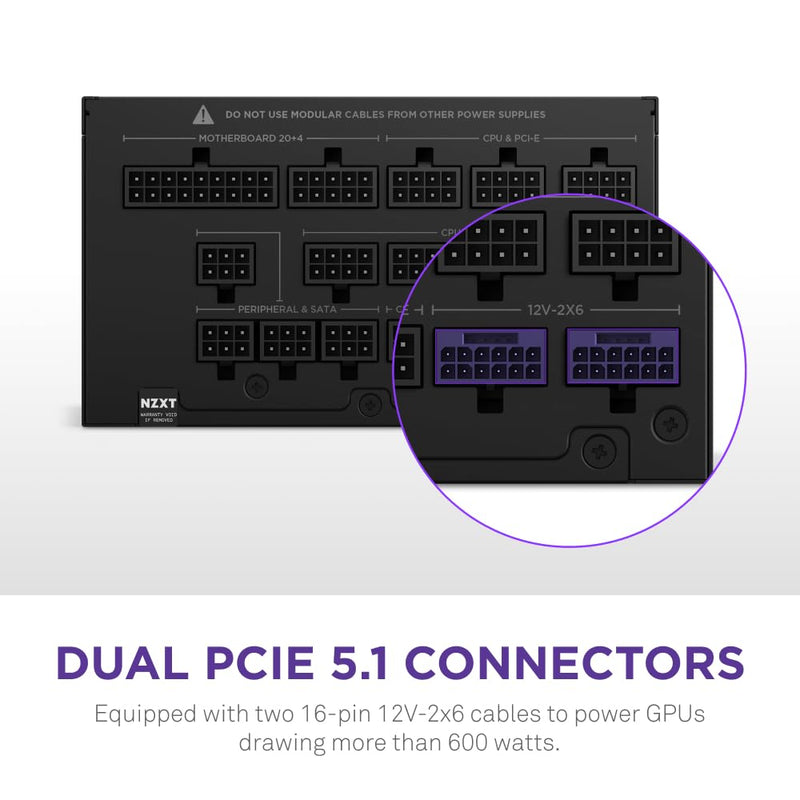 NZXT 1500 WATT 80 PLUS PLATINUM FULLY MODULAR DIGITAL POWER SUPPLY - PA - 5P1BB - UK (R - 41200646) - SWIFT PERIPHERALSNZXT0217
