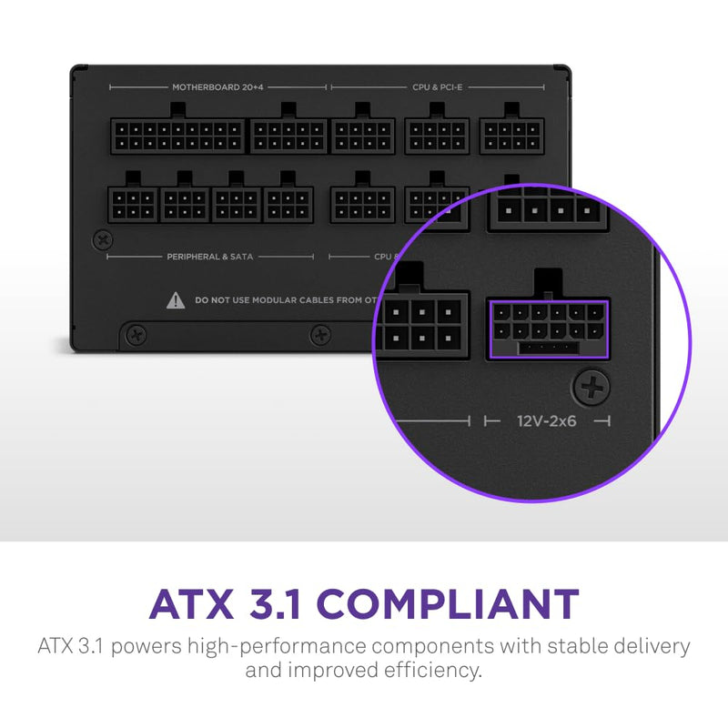 NZXT 850W C850 80 PLUS GOLD FULLY MODULAR SMPS ATX 3.1 PA - 8G2BB - UK - SWIFT PERIPHERALS101836