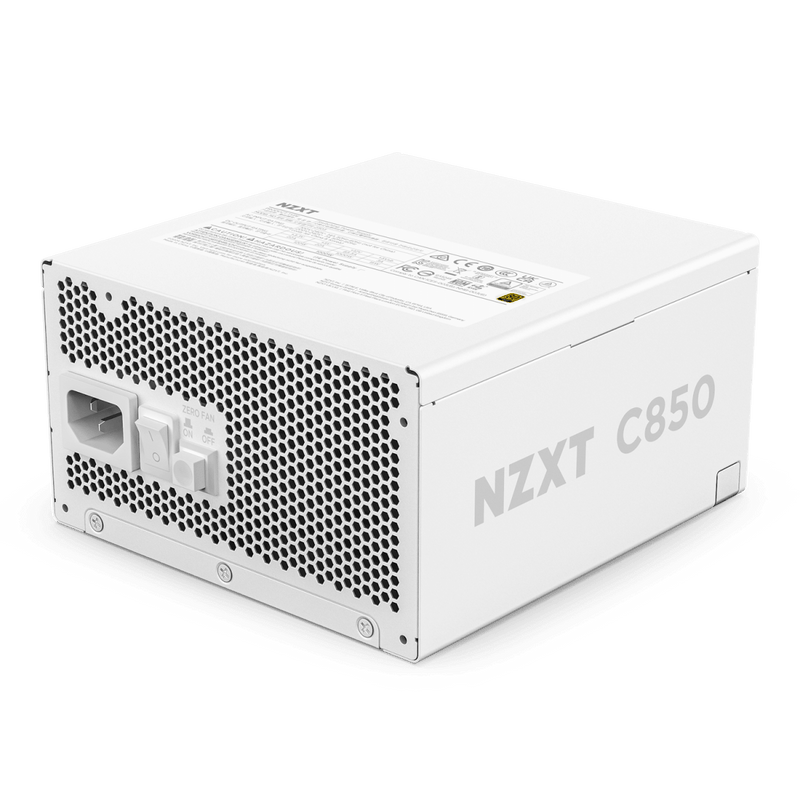 NZXT ATX 3.1 850 WATT 80 PLUS GOLD FULLY MODULAR LOW - NOISE POWER SUPPLY WHITE - PA - 8G2BW - UK - SWIFT PERIPHERALS1094564