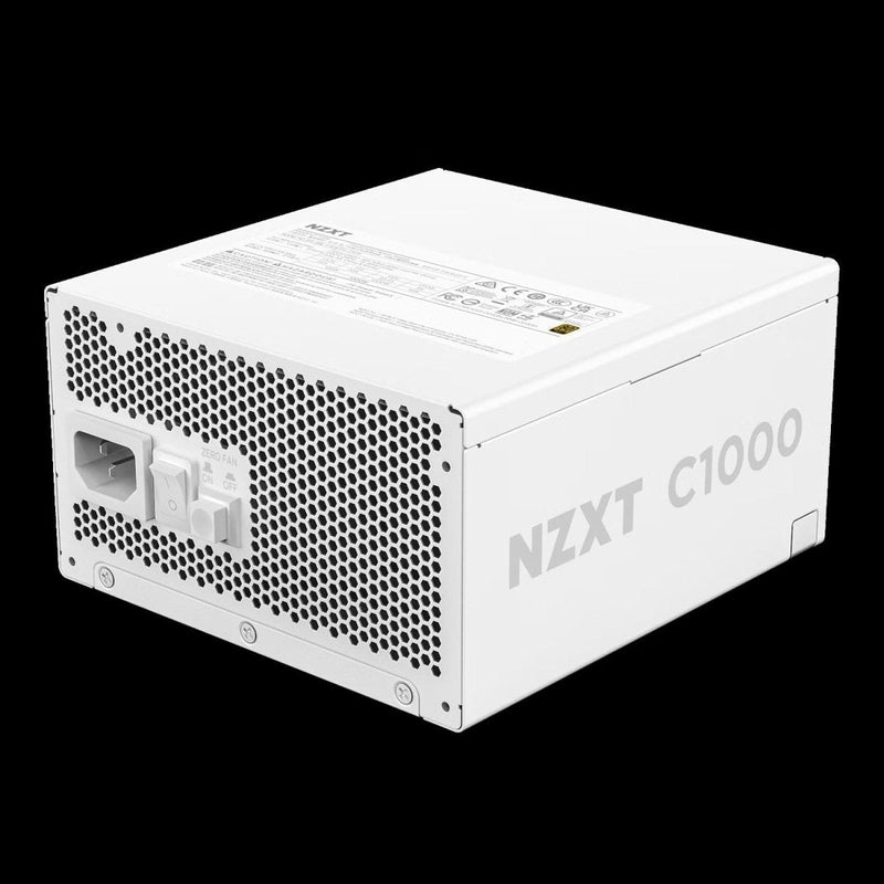 NZXT ATX 3.X 1000 WATT 80 PLUS GOLD FULLY MODULAR LOW - NOISE POWER SUPPLY, WHITE - PA - 0G2BW - UK - SWIFT PERIPHERALSNZXT0249