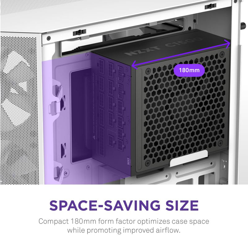 NZXT C1500 1500 WATT 80 PLUS PLATINUM ATX 3.1 SMPS - SWIFT PERIPHERALS1090612