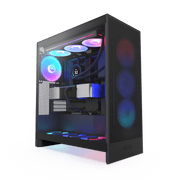 NZXT CHASSIS H SERIES H7 (2024) FLOW WITHOUT PSU BLACK COLOR - CM - H72FB - 01 - SWIFT PERIPHERALS1093690