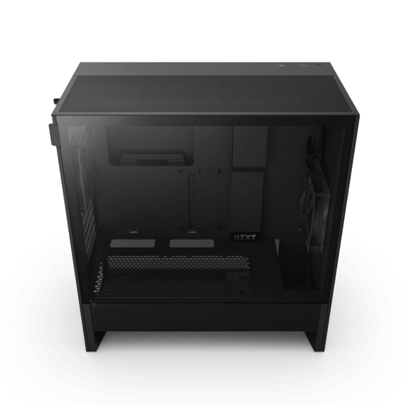 NZXT CHASSIS H5 FLOW (2024) COMPACT MID - TOWER ATX CASE - ALL BLACK - CC - H52FB - 01 - SWIFT PERIPHERALSNZXT0242