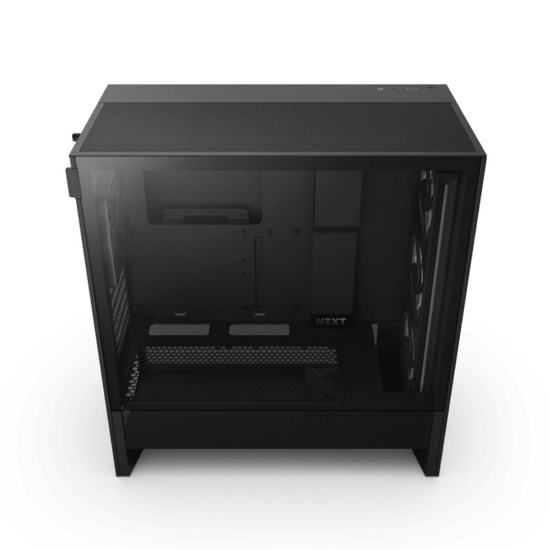 NZXT CHASSIS H5 FLOW RGB (2024) COMPACT MID - TOWER ATX CASE ALL BLACK - CC - H52FB - R1 - SWIFT PERIPHERALSNZXT0244