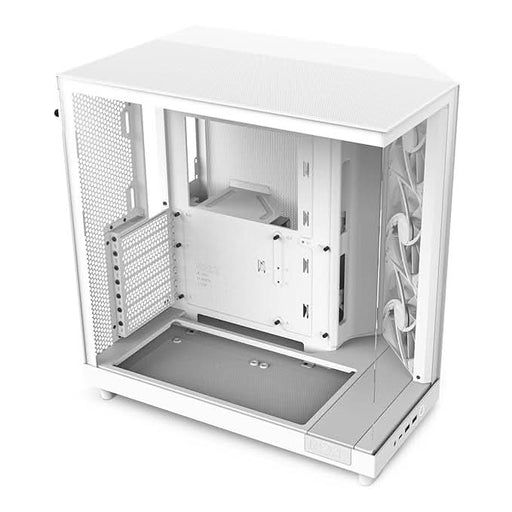 NZXT CHASSIS H6 FLOW (2023) COMPACT DUAL - CHAMBER ATX - ALL WHITE - CC - H61FW - 01 - SWIFT PERIPHERALS1092192