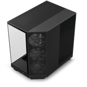 NZXT CHASSIS H6 FLOW RGB (2023) COMPACT DUAL - CHAMBER ATX CASE WITH RGB FANS - ALL BLACK - CC - H61FB - R1 - SWIFT PERIPHERALS1089590