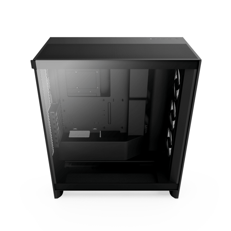 NZXT CHASSIS H7 FLOW RGB (2024) MID - TOWER ATX CASE - ALL BLACK - CM - H72FB - R1 - SWIFT PERIPHERALS1094562