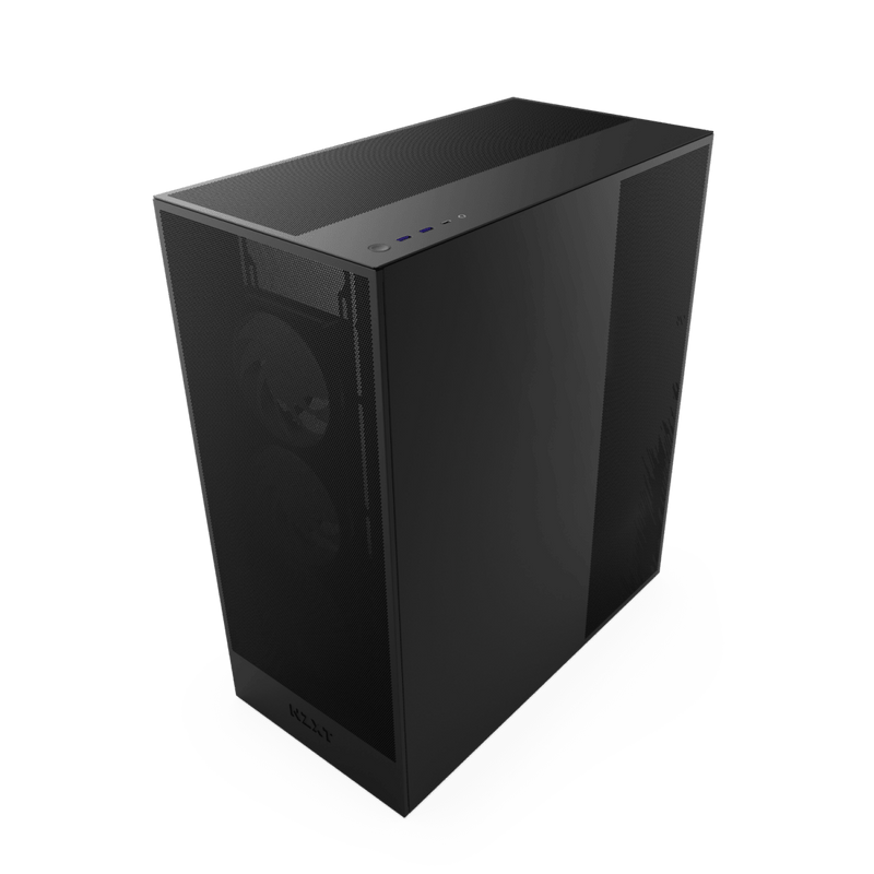NZXT CHASSIS H7 FLOW RGB (2024) MID - TOWER ATX CASE - ALL BLACK - CM - H72FB - R1 - SWIFT PERIPHERALS1094562