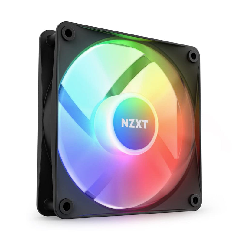 NZXT F120RGB CORE - 120MM HUB - MOUNTED RGB FAN - SINGLE PACK (BLACK) - RF - C12SF - B1 - SWIFT PERIPHERALS1093736