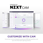 NZXT F120RGB CORE - 120MM HUB - MOUNTED RGB FAN - SINGLE PACK (BLACK) - RF - C12SF - B1 - SWIFT PERIPHERALS1093736